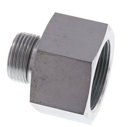 G 1'' x G 1 1/2'' M/F Zinc plated Steel Reducing Adapter 315 Bar - Hydraulic