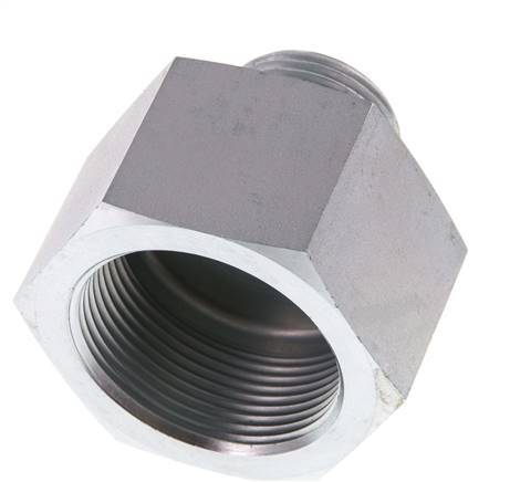G 1'' x G 1 1/2'' M/F Zinc plated Steel Reducing Adapter 315 Bar - Hydraulic