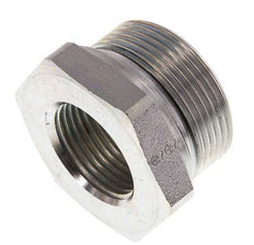 G 1 1/2'' x G 1'' M/F Zinc plated Steel Reducing Adapter 315 Bar - Hydraulic