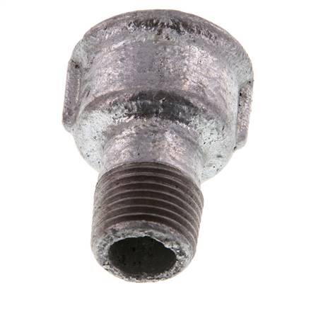 R 1/2'' x Rp 3/4'' M/F Zinc plated Cast iron Reducing Adapter 25 Bar [2 Pieces]