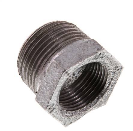 R 1'' x Rp 3/4'' M/F Zinc plated Cast iron Reducing Ring 25 Bar [5 Pieces]