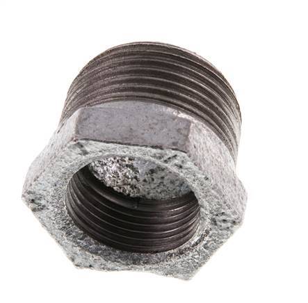 R 1'' x Rp 3/4'' M/F Zinc plated Cast iron Reducing Ring 25 Bar [5 Pieces]