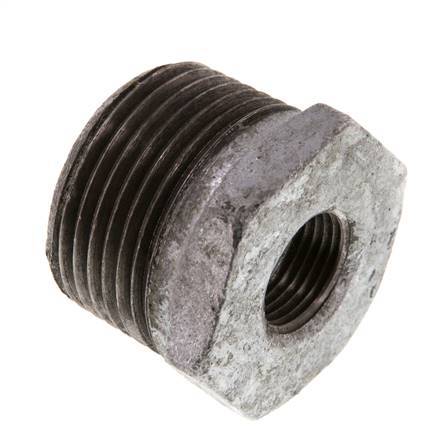 R 1'' x Rp 3/8'' M/F Zinc plated Cast iron Reducing Ring 25 Bar [2 Pieces]