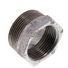 R 1 1/2'' x Rp 1 1/4'' M/F Zinc plated Cast iron Reducing Ring 25 Bar [2 Pieces]