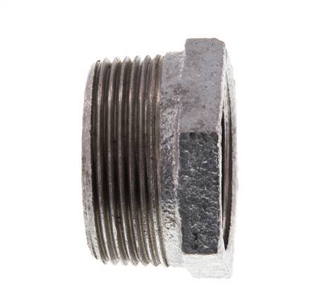 R 1 1/2'' x Rp 1 1/4'' M/F Zinc plated Cast iron Reducing Ring 25 Bar [2 Pieces]