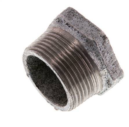 R 1 1/4'' x Rp 3/4'' M/F Zinc plated Cast iron Reducing Ring 25 Bar [2 Pieces]