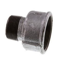 R 1 1/4'' x Rp 2'' M/F Zinc plated Cast iron Reducing Adapter 25 Bar
