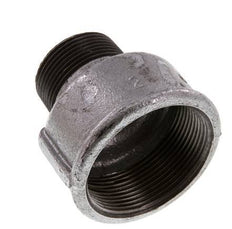 R 1 1/4'' x Rp 2'' M/F Zinc plated Cast iron Reducing Adapter 25 Bar