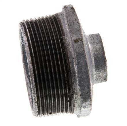 R 2'' x Rp 1/2'' M/F Zinc plated Cast iron Reducing Ring 25 Bar