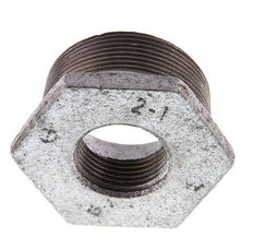 R 2'' x Rp 1'' M/F Zinc plated Cast iron Reducing Ring 25 Bar