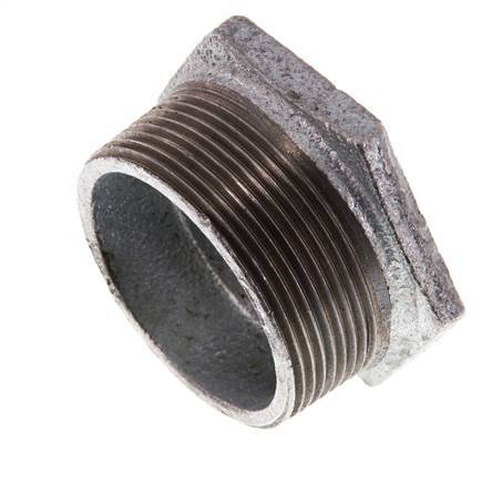 R 2'' x Rp 1'' M/F Zinc plated Cast iron Reducing Ring 25 Bar