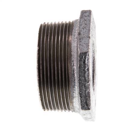 R 2'' x Rp 1'' M/F Zinc plated Cast iron Reducing Ring 25 Bar