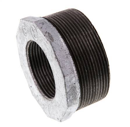 R 2 1/2'' x Rp 1 1/2'' M/F Zinc plated Cast iron Reducing Ring 25 Bar