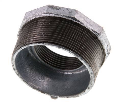 R 2 1/2'' x Rp 1 1/2'' M/F Zinc plated Cast iron Reducing Ring 25 Bar