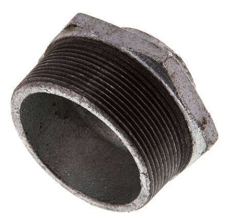 R 2 1/2'' x Rp 1 1/4'' M/F Zinc plated Cast iron Reducing Ring 25 Bar