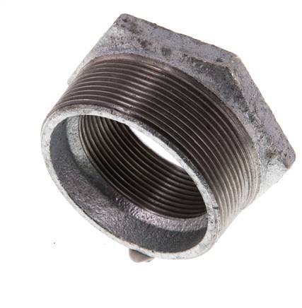 R 2 1/2'' x Rp 2'' M/F Zinc plated Cast iron Reducing Ring 25 Bar