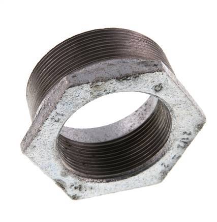 R 2 1/2'' x Rp 2'' M/F Zinc plated Cast iron Reducing Ring 25 Bar