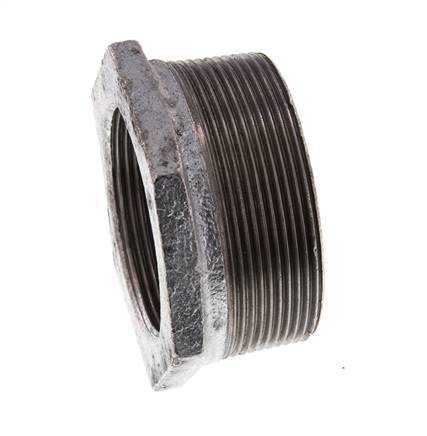 R 2 1/2'' x Rp 2'' M/F Zinc plated Cast iron Reducing Ring 25 Bar