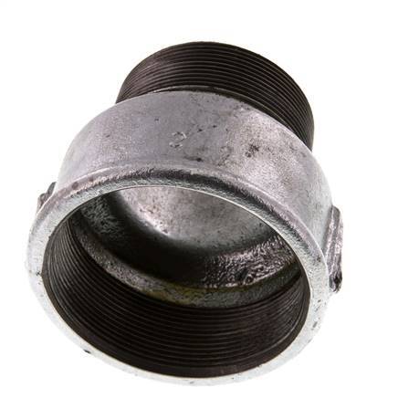 R 2 1/2'' x Rp 3'' M/F Zinc plated Cast iron Reducing Adapter 25 Bar