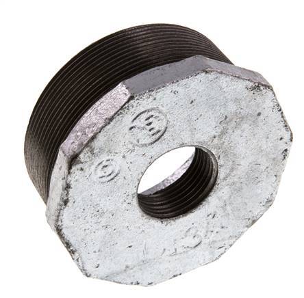 R 3'' x Rp 1'' M/F Zinc plated Cast iron Reducing Ring 25 Bar