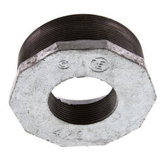 R 4'' x Rp 2'' M/F Zinc plated Cast iron Reducing Ring 25 Bar