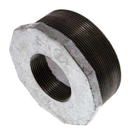 R 4'' x Rp 2'' M/F Zinc plated Cast iron Reducing Ring 25 Bar