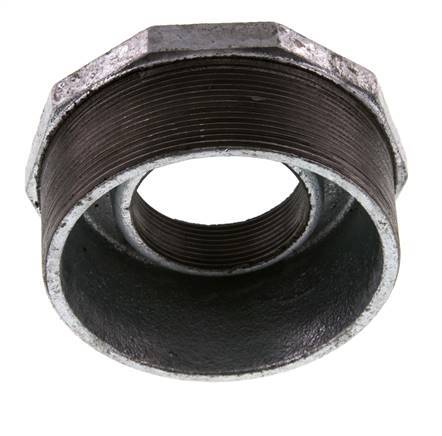 R 4'' x Rp 2'' M/F Zinc plated Cast iron Reducing Ring 25 Bar