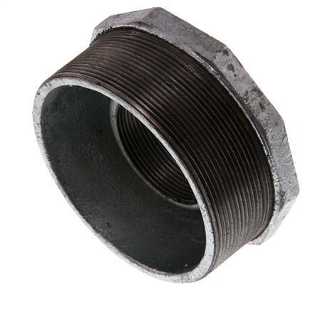 R 4'' x Rp 2'' M/F Zinc plated Cast iron Reducing Ring 25 Bar