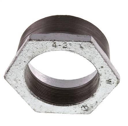 R 4'' x Rp 3'' M/F Zinc plated Cast iron Reducing Ring 25 Bar