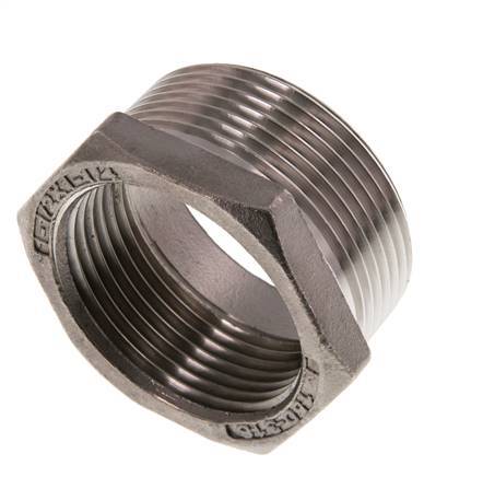 R 1 1/2'' x Rp 1 1/4'' M/F Stainless steel Reducing Ring 16 Bar