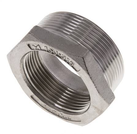 2'' NPT x 1 1/2'' NPT M/F Stainless steel Reducing Ring 16 Bar