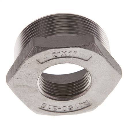 R 2'' x Rp 1'' M/F Stainless steel Reducing Ring 16 Bar