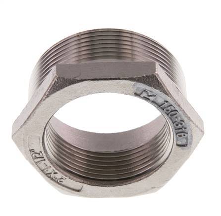 R 2'' x Rp 1 1/2'' M/F Stainless steel Reducing Ring 16 Bar