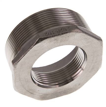 R 2 1/2'' x Rp 1 1/2'' M/F Stainless steel Reducing Ring 16 Bar