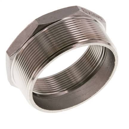 R 3'' x Rp 2 1/2'' M/F Stainless steel Reducing Ring 16 Bar