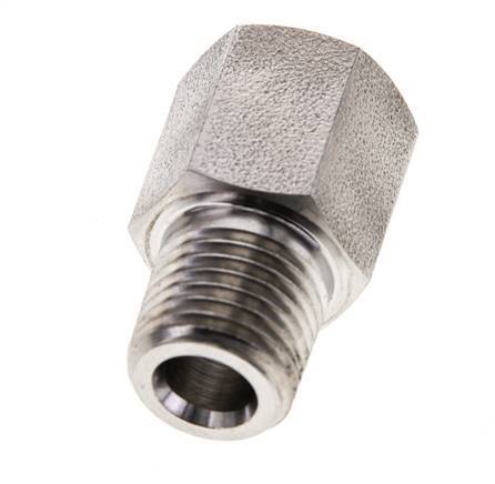 1/4'' NPT x 1/4'' NPT M/F Stainless steel Extension 345 Bar - Hydraulic