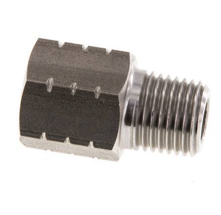 R 1/4'' x 1/4'' NPT M/F Stainless steel Reducing Ring 40 Bar - Hydraulic