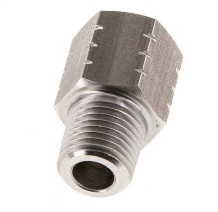 R 1/4'' x 1/4'' NPT M/F Stainless steel Reducing Ring 40 Bar - Hydraulic