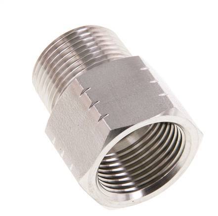 R 3/4'' x 3/4'' NPT M/F Stainless steel Reducing Ring 40 Bar - Hydraulic