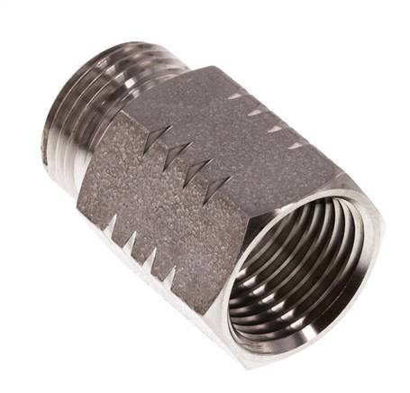 G 3/8'' x 3/8'' NPT M/F Stainless steel Reducing Ring 40 Bar - Hydraulic