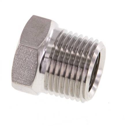 3/8'' NPT x 1/4'' NPT M/F Stainless steel Reducing Ring 210 Bar - Hydraulic