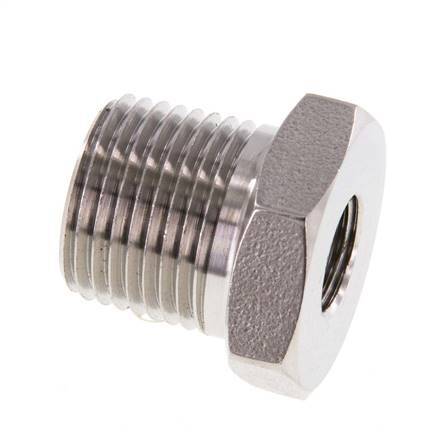 3/8'' NPT x 1/8'' NPT M/F Stainless steel Reducing Ring 210 Bar - Hydraulic