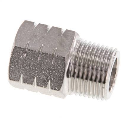 R 3/8'' x 3/8'' NPT M/F Stainless steel Reducing Ring 40 Bar - Hydraulic