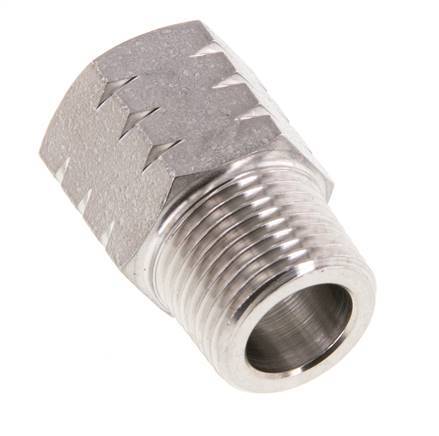 R 3/8'' x 3/8'' NPT M/F Stainless steel Reducing Ring 40 Bar - Hydraulic