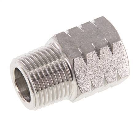 R 3/8'' x 3/8'' NPT M/F Stainless steel Reducing Ring 40 Bar - Hydraulic