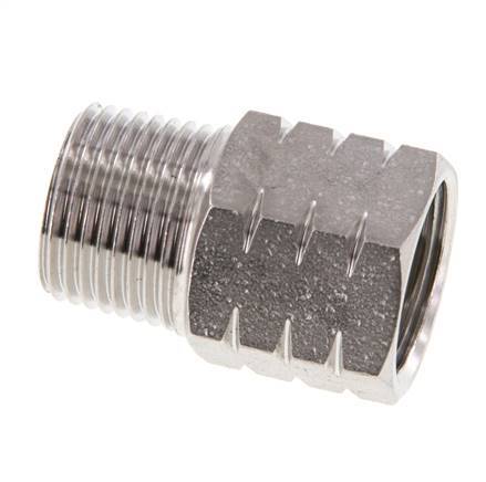 R 3/8'' x 3/8'' NPT M/F Stainless steel Reducing Ring 40 Bar - Hydraulic