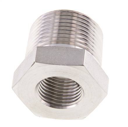 1'' NPT x 1/2'' NPT M/F Stainless steel Reducing Ring 140 Bar - Hydraulic