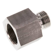 G 1/2'' x G 3/4'' M/F Stainless steel Reducing Adapter 400 Bar - Hydraulic
