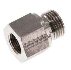 G 1/2'' x G 3/8'' M/F Stainless steel Reducing Adapter 630 Bar - Hydraulic