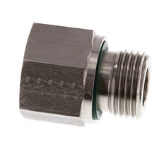 G 1/2'' x G 3/8'' M/F Stainless steel Reducing Adapter 630 Bar - Hydraulic